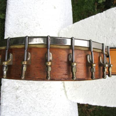 Slingerland Tenor Banjo, 1920's, 17 Fret, 10 3/4" Head, Tone Ring, Fancy Inlays image 6