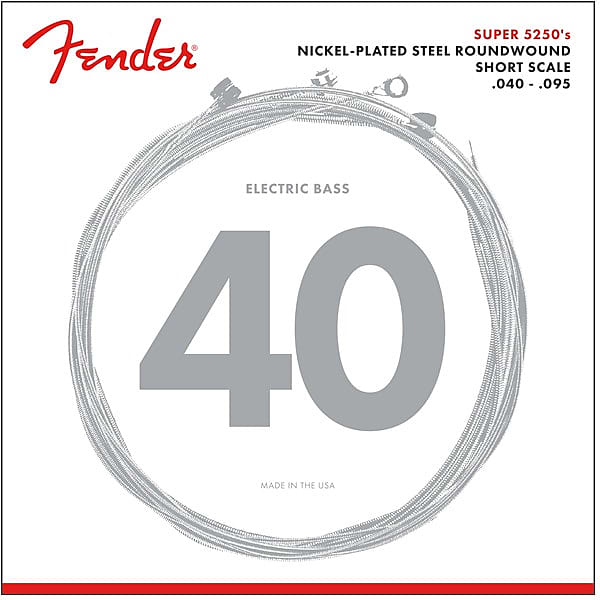 Fender Super 5250XL Bass Strings, Nickel-Plated Steel Roundwound, Short Scale, 40-95 image 1
