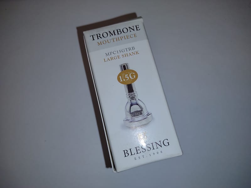 Blessing Trombone Mouthpiece 1.5G Large Shank MPC15GTRB Silver image 1