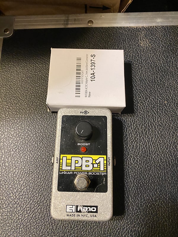 Electro harmonix  Lpb1. Power boost pedal and power supply Silver image 1