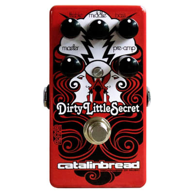 Catalinbread Dirty Little Secret Red Overdrive Guitar Effect Pedal for sale