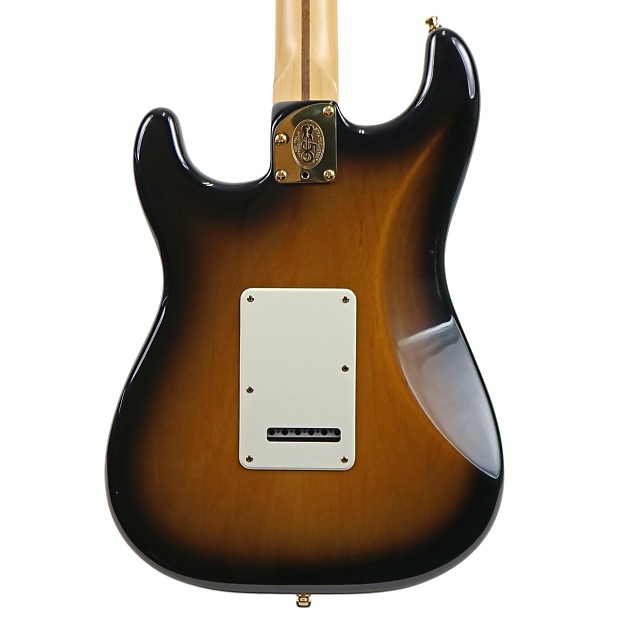 Immagine Fender 50th Anniversary American Deluxe Stratocaster Sunburst 2004 - 3