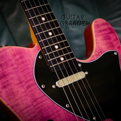 Fender Japan Telecaster neck on a Flame Maple Top Thinline body - unique & lightweight image 11