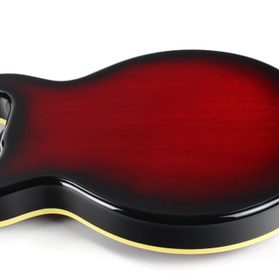 CLEAN! 2000 Hamer USA Newport Pro Black Cherry Burst - Solid Carved Spruce Top, Hollowbody Guitar! image 22