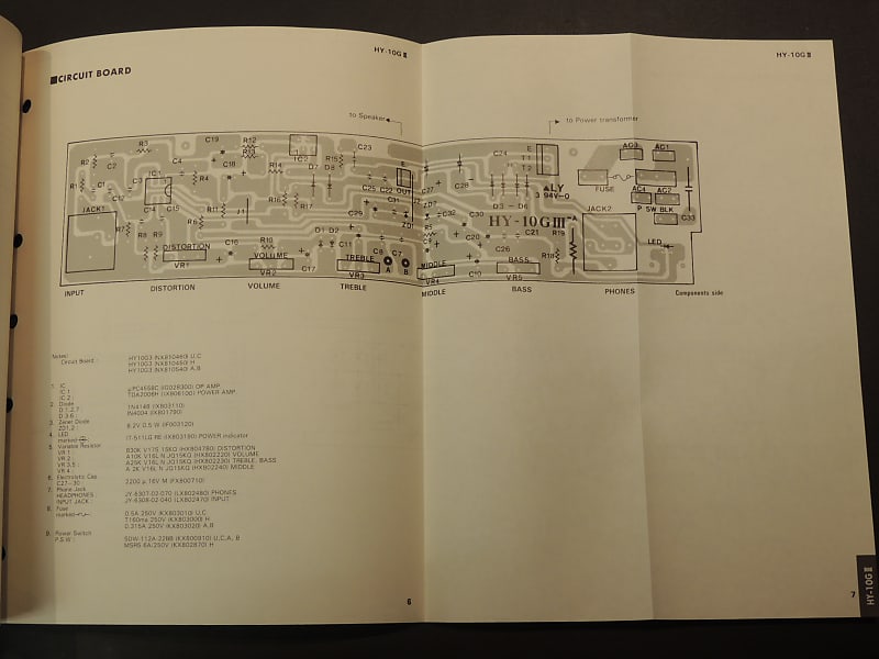 Yamaha HY-10G III Service Manual [Three Wave Music]