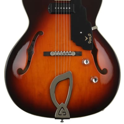 Guild T-50 Slim Hollowbody Electric Guitar - Vintage Sunburst for sale