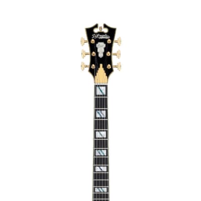 D'Angelico Excel 59 Hollowbody Electric Guitar - Solid Black w/ Stairstep Tailpiece  DAE59SBK2GT image 5
