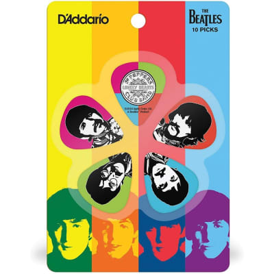 D'addario Accessories Beatles Guitar Picks, Sgt. Pepper's, 10 Pack, Medium Gauge image 1