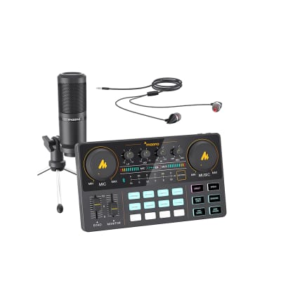 Maono Maonocaster Lite AU-AM200 S1 podcaster mixer and microphone image 5