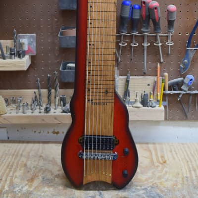 Cherry Red Burst - 8-String - Lap Steel Guitar - Satin Relic Finish - USA Made - C13th Tuning image 1