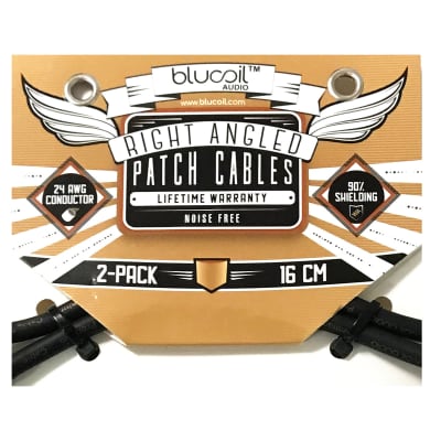 6" Right Angle Patch Cable - 2 Pack - Blucoil image 2
