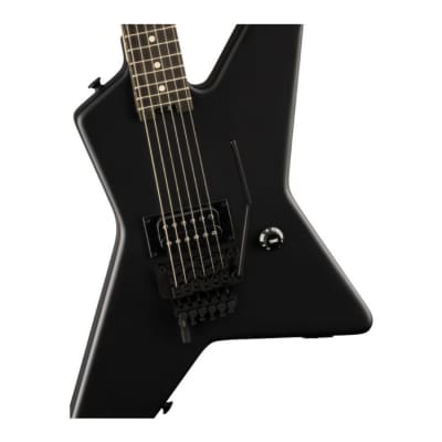 EVH Limited Star Series 6-String Electric Guitar with EVH Wolfgang Humbucker Pickup and Top-Mounted Floyd Rose Tremolo (Right-Handed, Stealth Black) image 4