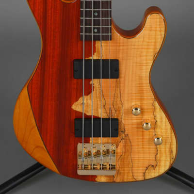Cort Rithimic Nat Jeff Berlin Signature 4 String Electric Bass Paduck Spalted image 5