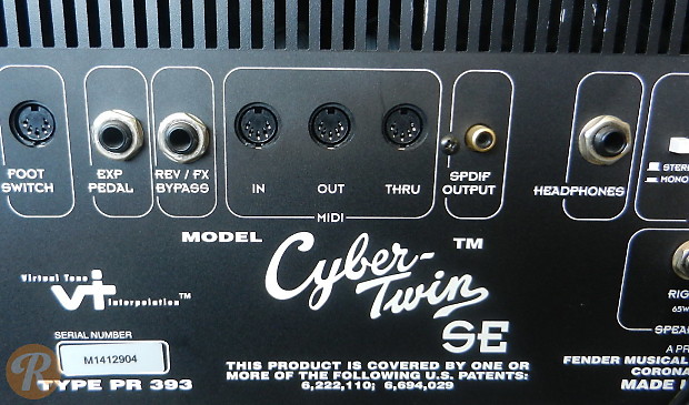 Fender Cyber-Twin SE 2 x 65-Watt 2x12" Modeling Guitar Combo 2005 - 2012 image 3