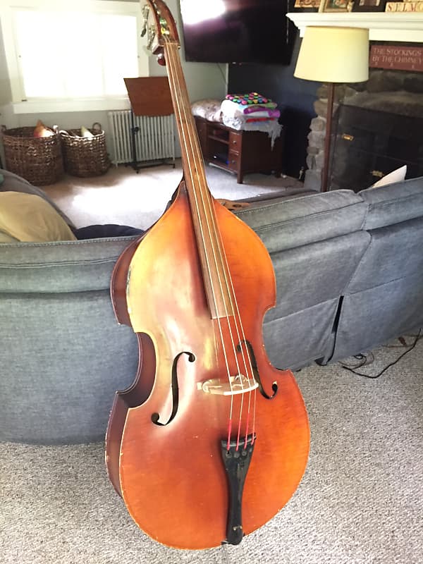 Framus Upright Bass Antique Brown Reverb
