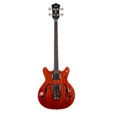Guild Starfire bass II in Natural Mahogany – with hardshell case – KSG2203058 image 2