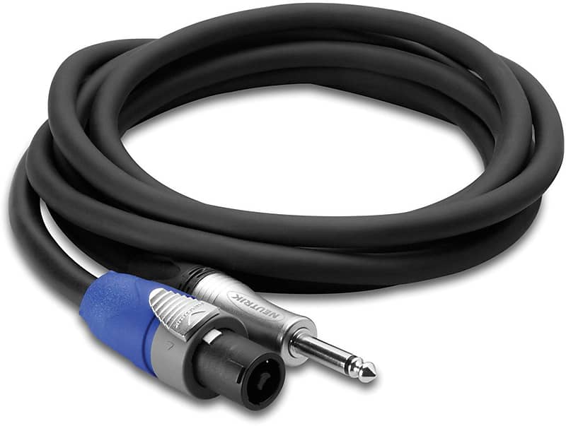 Hosa SKT-203Q Edge Speaker Cable, Neutrik speakON to 1/4"" In TS, 3ft image 1