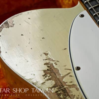 2021 Fender Custom Shop 1960 Telecaster Heavy Relic-Vintage White. image 7