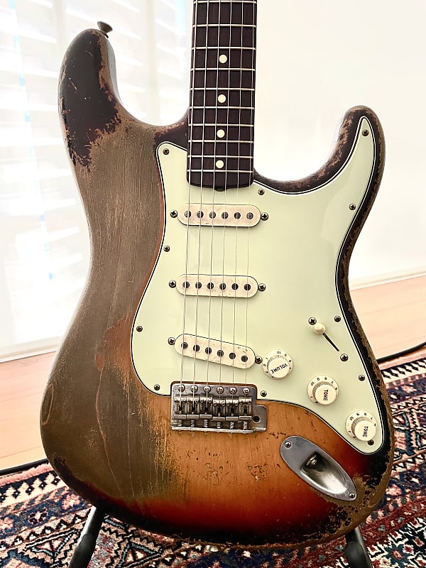 Fender 61’ Stratocaster Master Built - Dale Wilson 2018 Ultra Heavy Relic 3 Tone Sunburst image 1