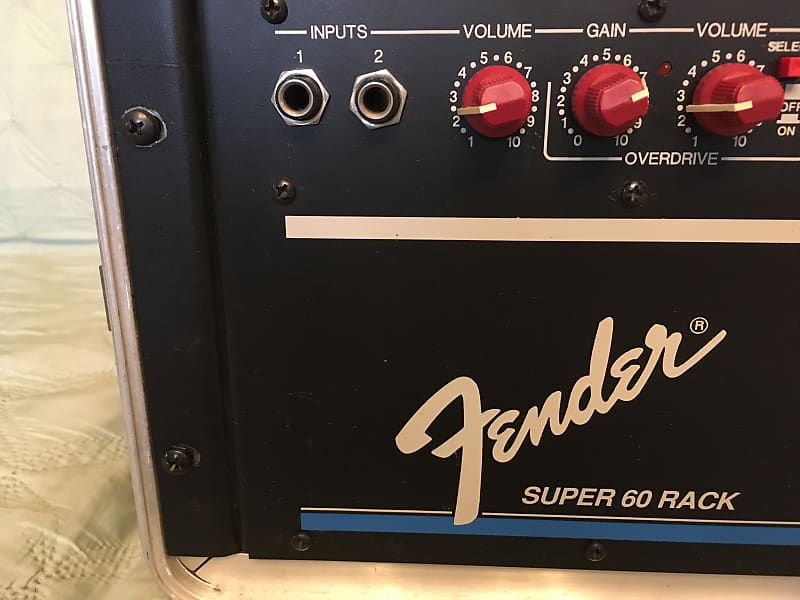 1990 ? Fender USA Super 60 Rack Guitar Amplifier Amp Head