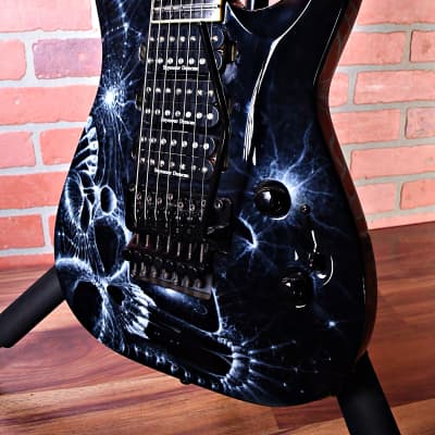 Jackson Custom Shop Arch Top Soloist 7-String 3-Pickup Reverse Headstock 2008 Double-Sided Graphic image 11
