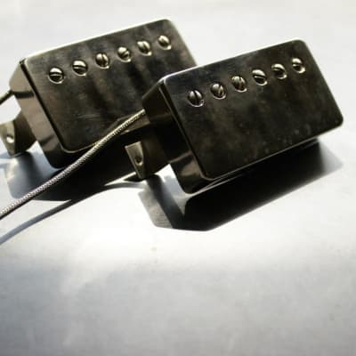 Wizz Pickups Premium Clone PAF Aged Nickel Covers | Reverb