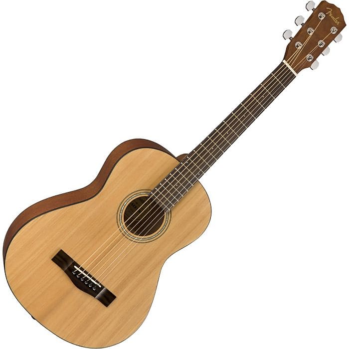 New Fender® FA15 3/4 Steel String Acoustic Guitar Natural w/Gigbag image 1