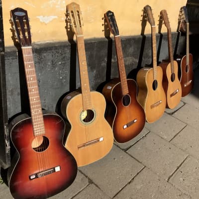 6 Vintage guitars / Levin / Suzuki / Landola / Munkfors / Frii / Crafton for sale