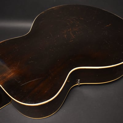 c. 1935 Cromwell By Gibson G-4 Archtop Acoustic Sunburst image 12