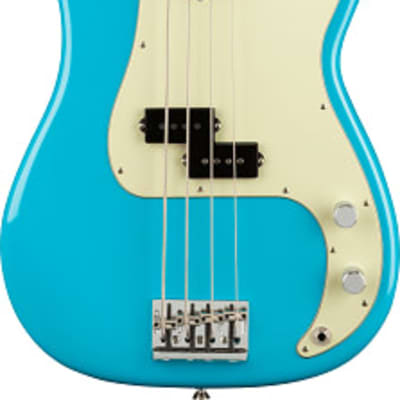 Fender American Professional II Precision Bass. Maple Fingerboard, Miami Blue image 2