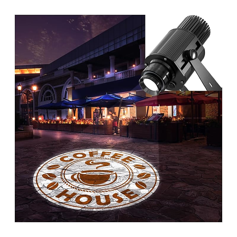 Logo light projector - LED Gobo 35W wall or floor projection of