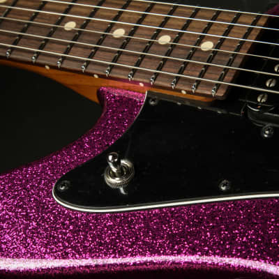 Suhr Eddie's Guitars Exclusive Roasted Classic JM Mastery - Magenta Sparkle image 15