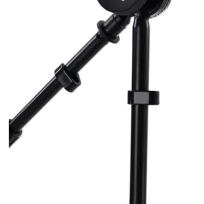 On-Stage SB96+ Studio Boom Mic Stand with 7" Mini Boom Extension and Casters 2010s - Black image 2