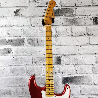Fender Custom Shop Ltd 56 Stratocaster Heavy Relic – Super Faded Aged Candy Apple Red over 2-Tone Sunburst image 4