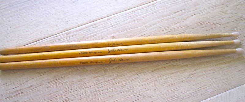 Jake Hanna Signature Drum Sticks Nylon Tip (x3) - Vintage