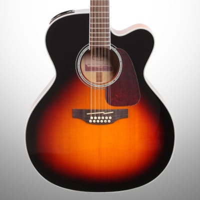 Takamine GJ72CE Jumbo Cutaway Acoustic-Electric Guitar, 12-String, Brown Sunburst image 1