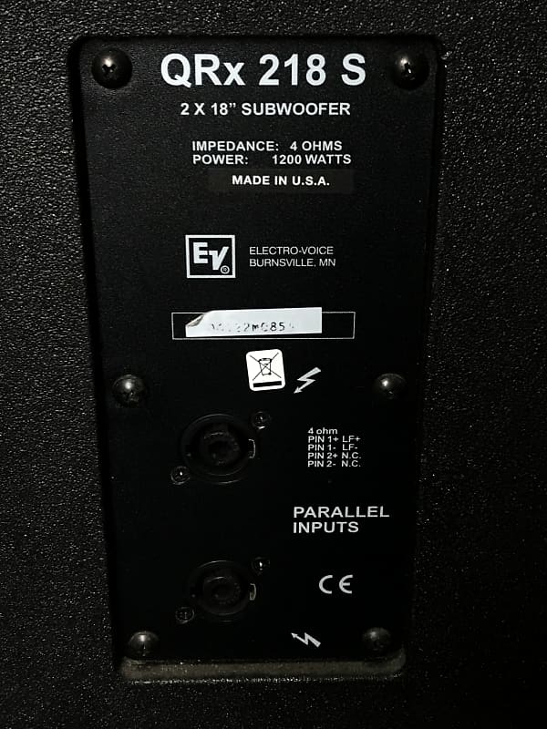 Electro-Voice QRx 218 S 2x18” Subwoofer (Single) | Reverb Canada