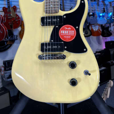 Squier Paranormal Strat-O-Sonic Electric Guitar - Vintage Blonde Authorized Dealer Free 228 GET PLEK’D! image 1
