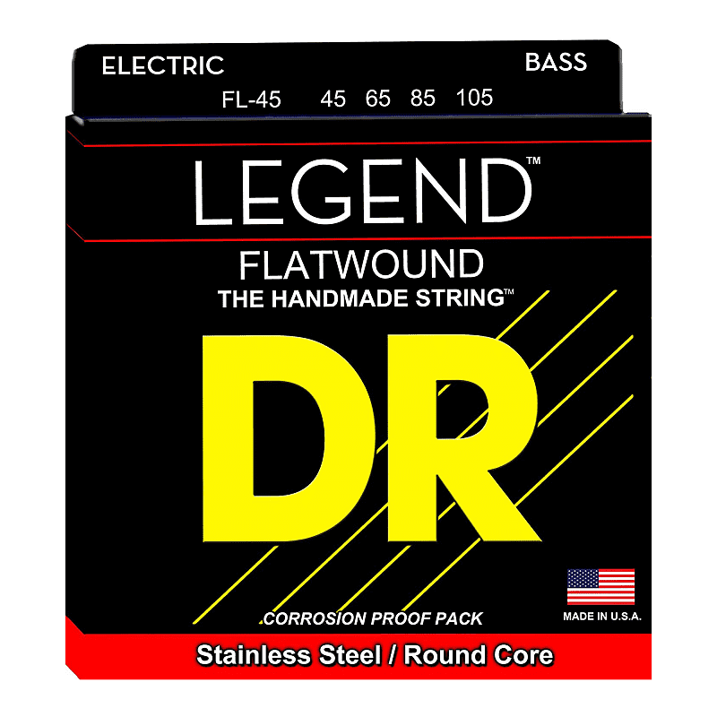 DR Strings FL-45 Hi-Beam Flatwound Bass 45-105 image 1