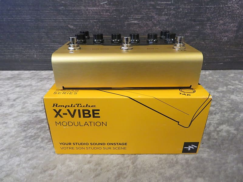 IK Multimedia AmpliTube X-VIBE Modulation Effects Pedal Gold