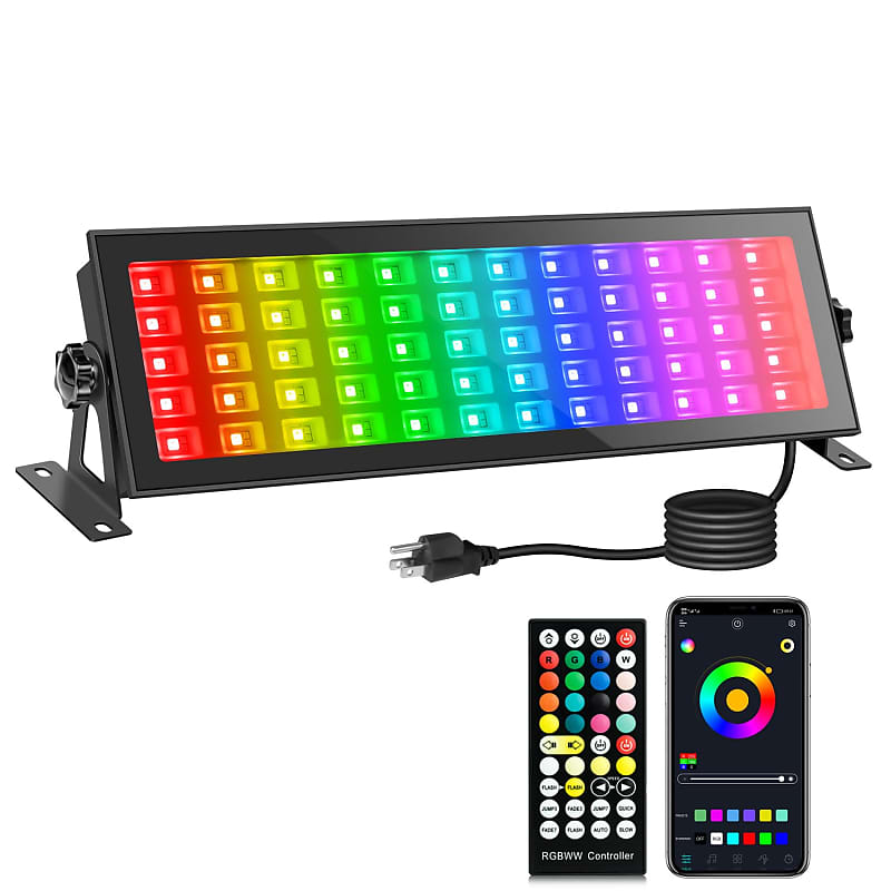 120W Rgb Stage Light Bar Led Rgbcw Smart Wash Lights With Reverb