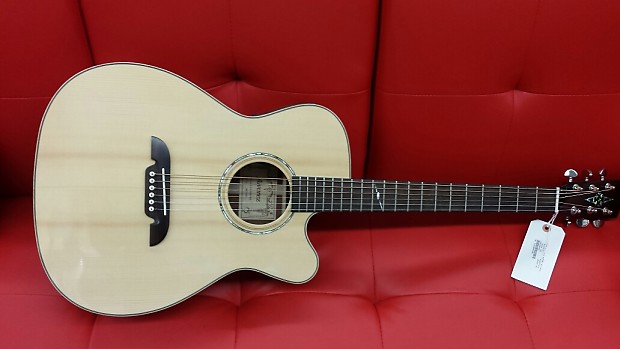 Alvarez MF80C Masterworks Grand Concert Cutaway Acoustic Electric Guitar with Case 2010 s Natural Reverb