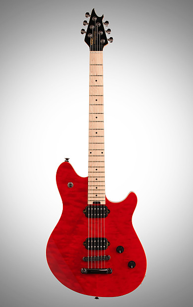 EVH Wolfgang T Standard Hardtail Electric Guitar, Transparent Red 
