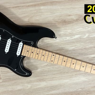 2024 Elite Customs Black w/ Gilmour MOD Style Strat Stratocaster electric guitar (BLEM) for sale