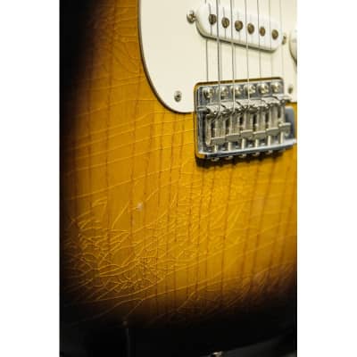 2004 Fender Custom Shop Yuriy Shishkov Masterbuilt 50th Anniversary 54 Stratocaster 2 Tone Sunburst image 20