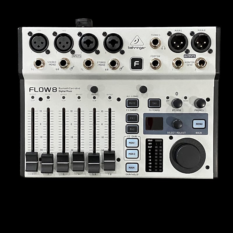 Behringer FLOW 8 8input Digital Mixer with Bluetooth Reverb