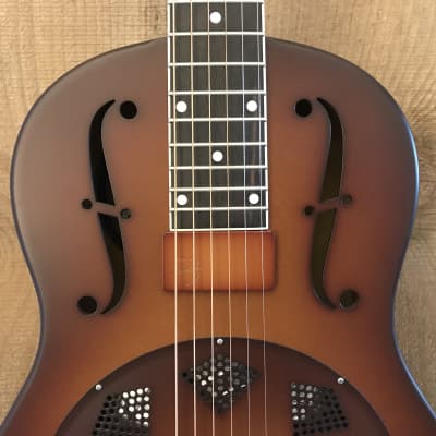 National W-Series Triolian Wood Body 14 Fret Resophonic Guitar w/ OHSC image 3