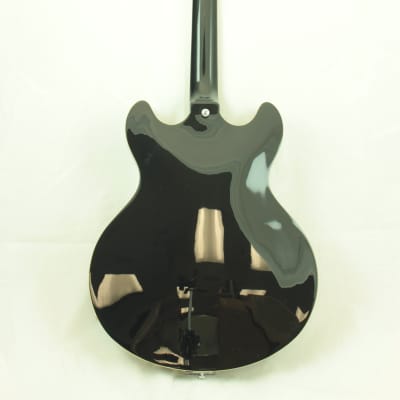 D'Angelico DAPDCSBKCTCB Premier DC Semi-Hollow Electric Guitar w/ Gig Bag, Black image 8