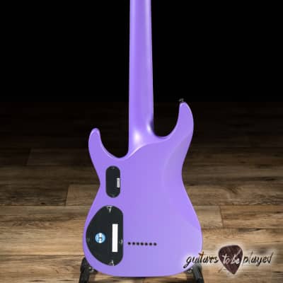 ESP LTD SC-607 Stephen Carpenter 7-String Baritone Guitar w/ Case – Purple Satin image 6