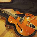 Gibson Memphis ES-195 2013 Trans Amber w/ Original Hardshell Case